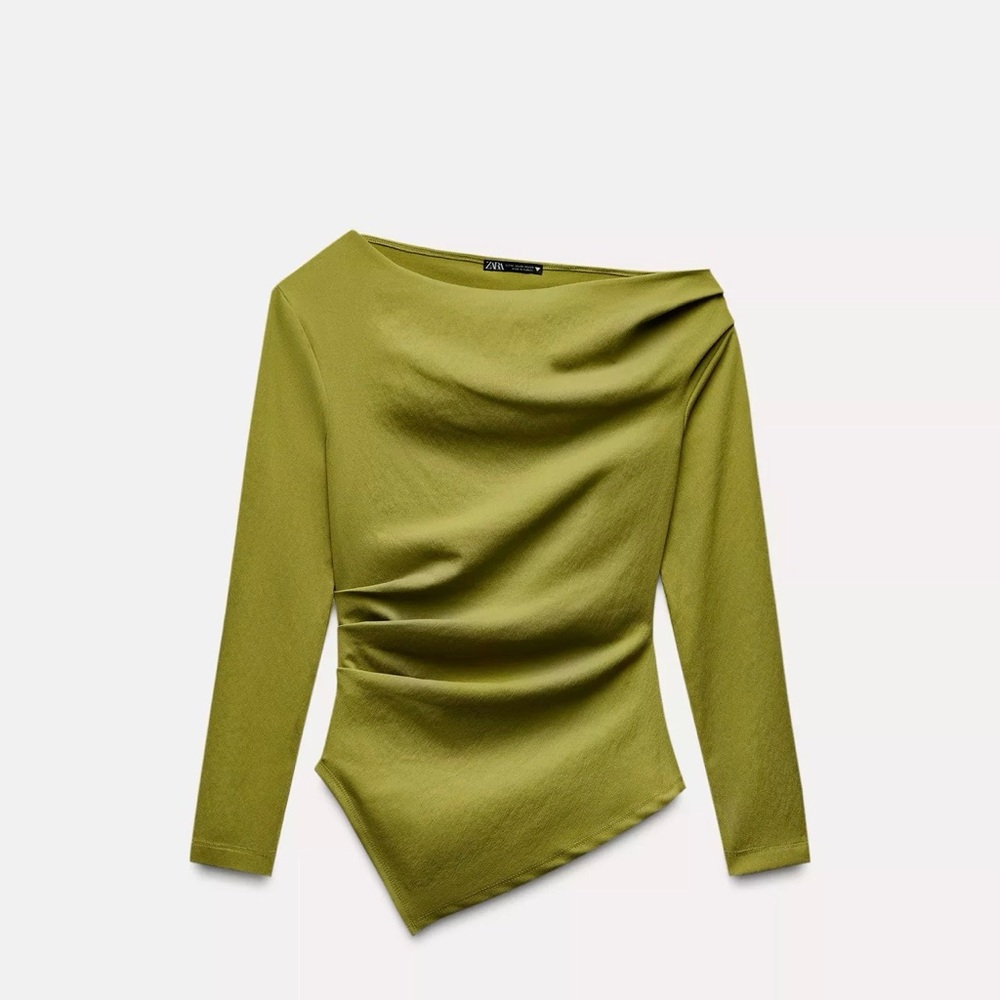 Zara Asymmetrical Stretch Top